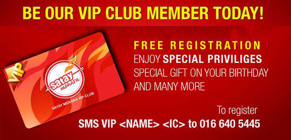 Satay Menara VIP Club Member